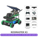 Robot ROSMASTER X3 ROS2 avec roue Mecanum pour Jetson NANO 4GB/Orin NANO/Orin NX/RaspberryPi 5