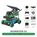 Robot ROSMASTER X3 ROS2 avec roue Mecanum pour Jetson NANO 4GB/Orin NANO/Orin NX/RaspberryPi 5