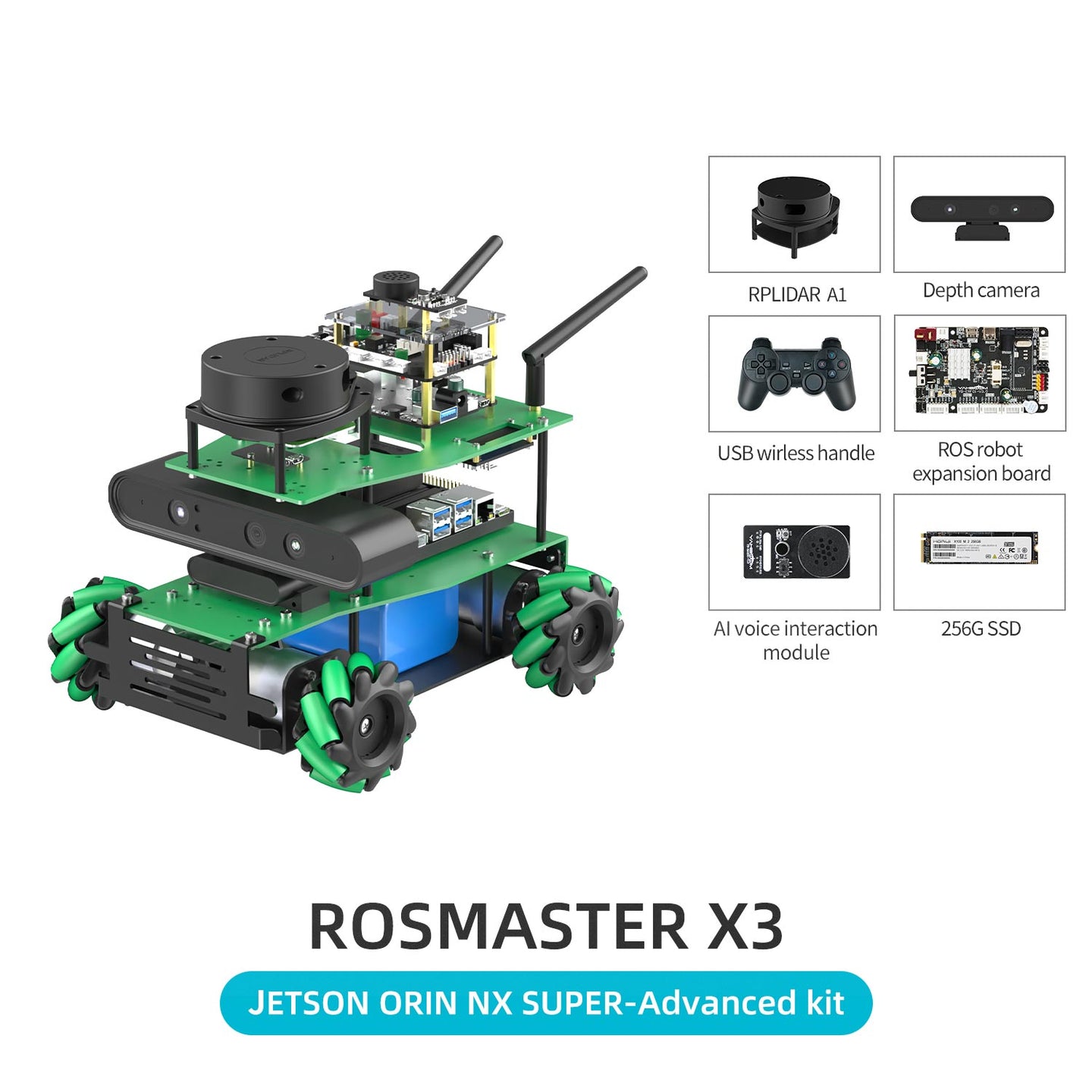 ROSMASTER X3 JETSON ORIN NX SUPER-Advanced kit