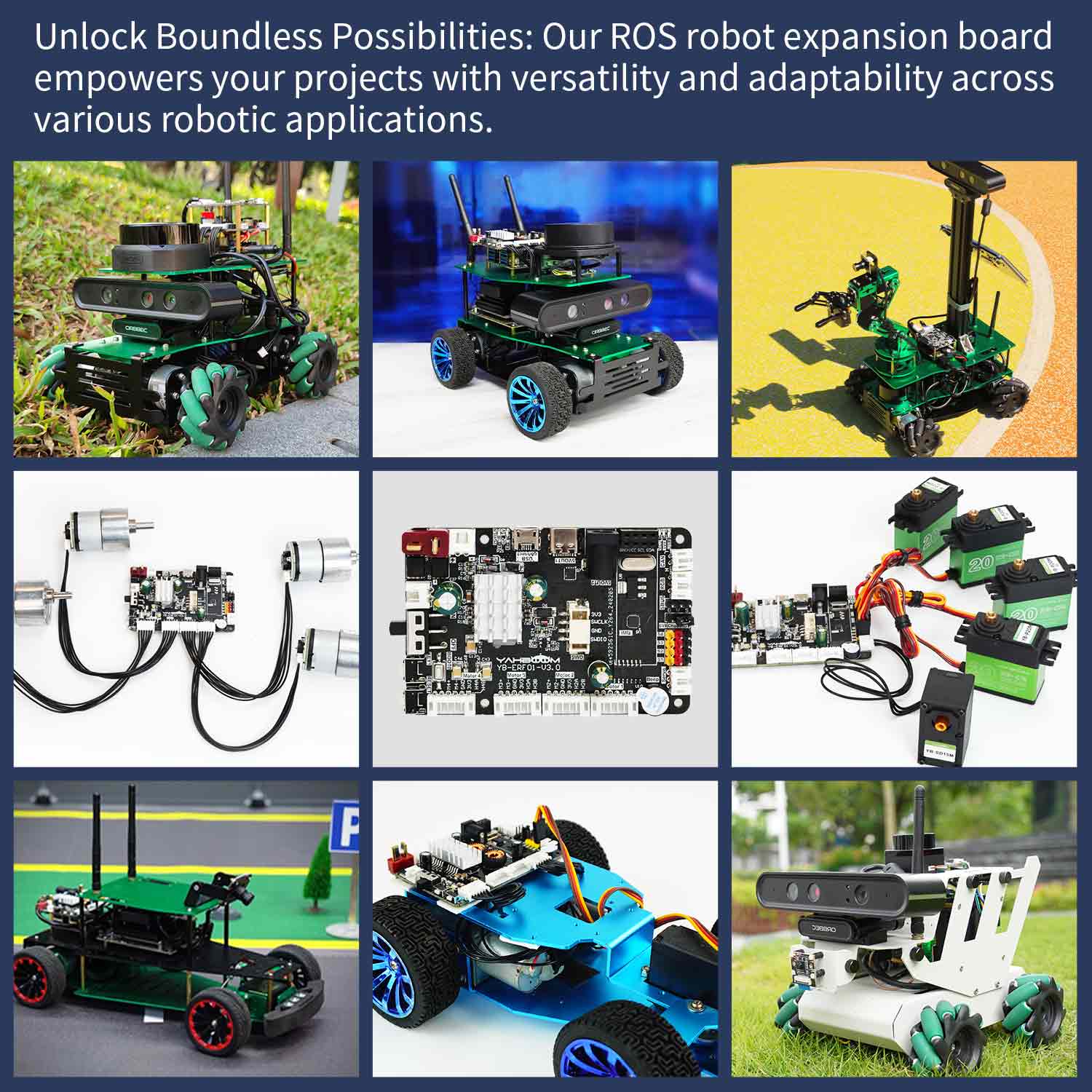 ROS robot control board V3.0 with STM32F103RCT6 Support RaspberryPi 5/Jetson/RDK X3