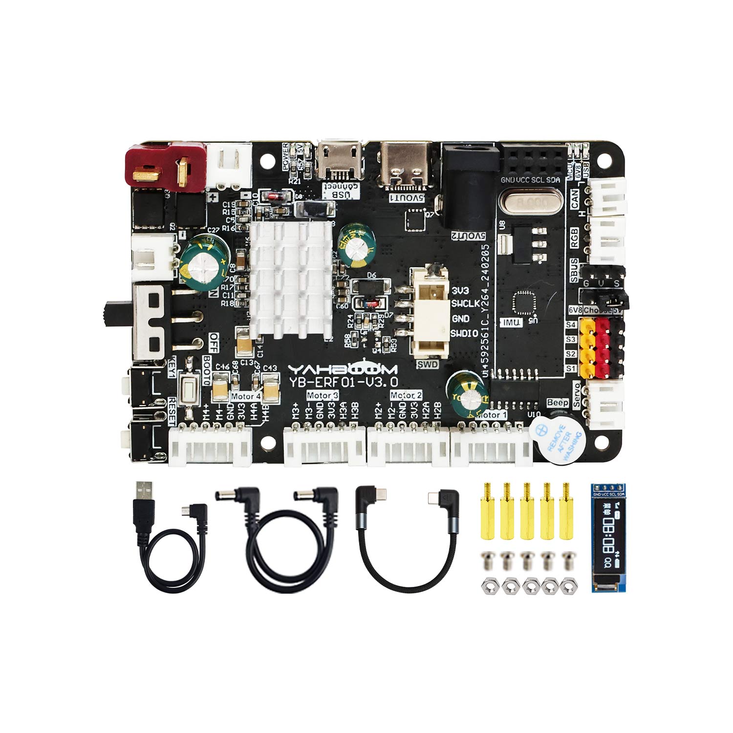 ROS robot control board V3.0 with STM32F103RCT6 Support RaspberryPi 5/Jetson/RDK X3