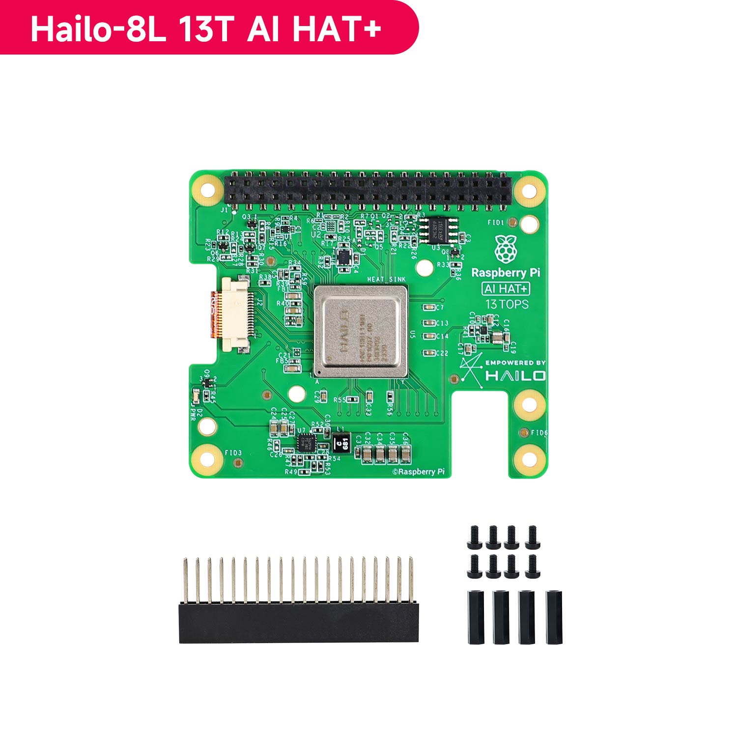 Hailo 8/8L AI Acceleration Module For Raspberry Pi 5