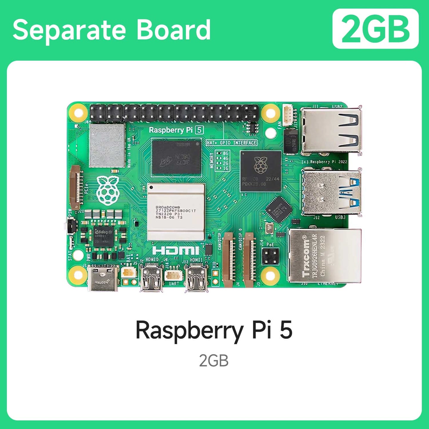 Raspberry Pi 5 AI Large Model Board and Starter Kit(1G/2G/4G/8G/16G)