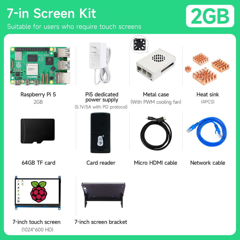 Raspberry Pi 5 board(Multiple kits with different accessories for choice)