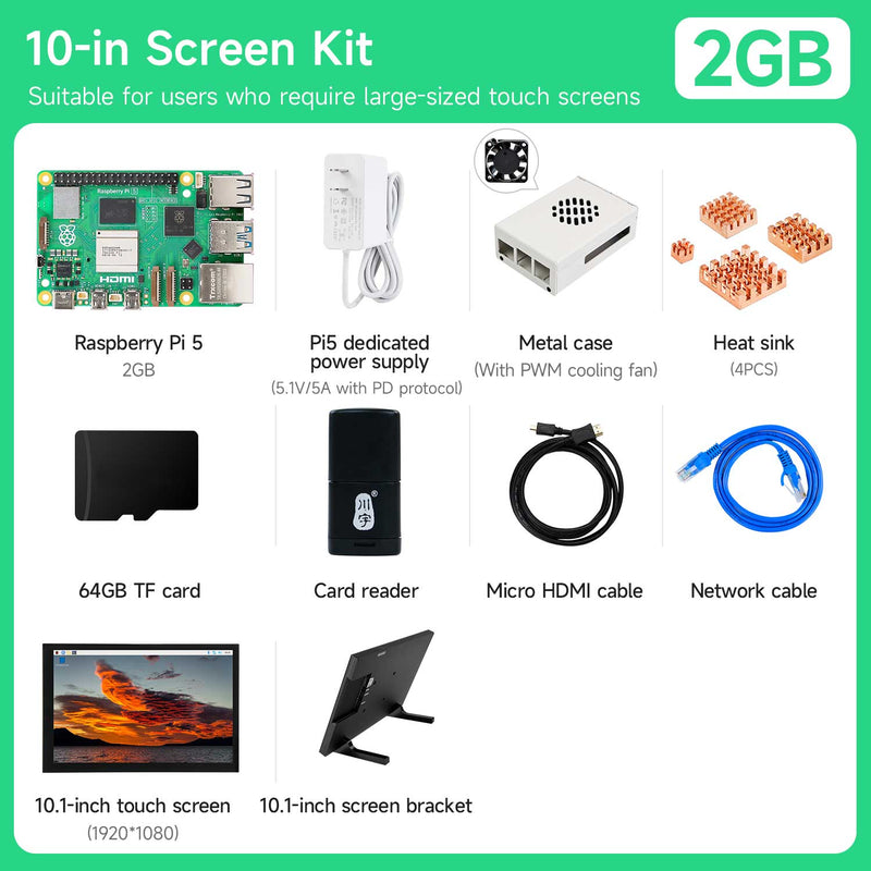 Raspberry Pi 5 board(Multiple kits with different accessories for choice)