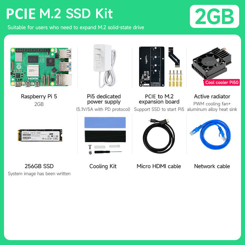 Raspberry Pi 5 board(Multiple kits with different accessories for choice)