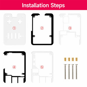 Boîtier en acrylique à 5 couches pour Raspberry Pi 5