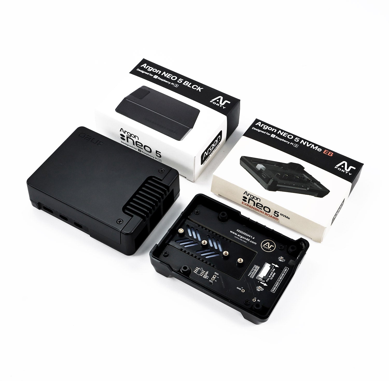 Estuche Argon NEO 5 para Raspberry Pi 5 con ventilador de refrigeración PWM
