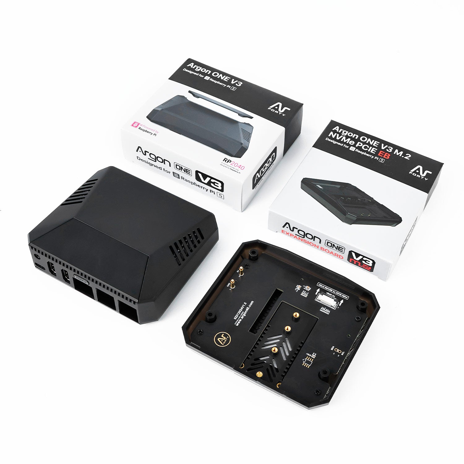 Estuche Argon ONE V3 para Raspberry Pi 5 con ventilador de refrigeración PWM