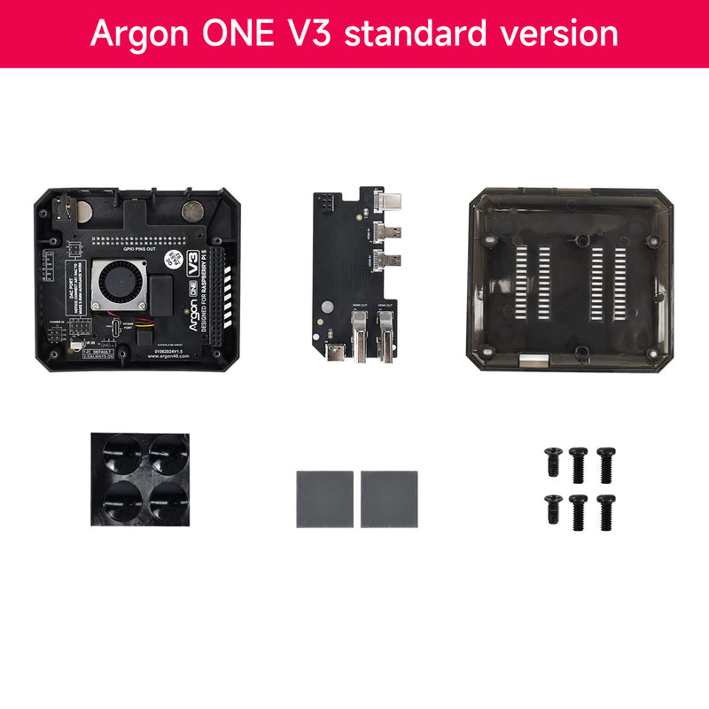 Argon ONE V3 Case for Raspberry Pi 5 with PWM cooling fan