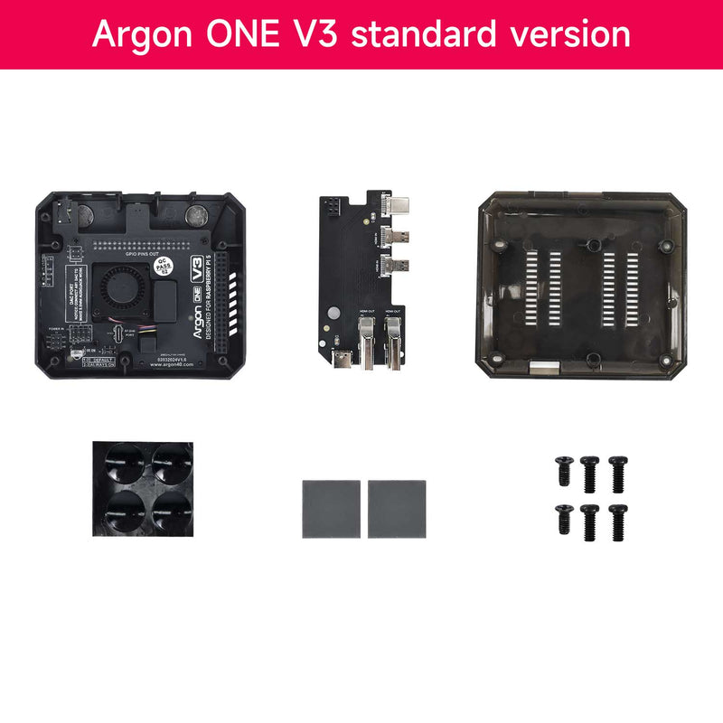 Argon ONE V3 Case for Raspberry Pi 5 with PWM cooling fan