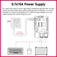 Alimentation officielle Raspberry Pi 5 (prise USB-C US 27 W)