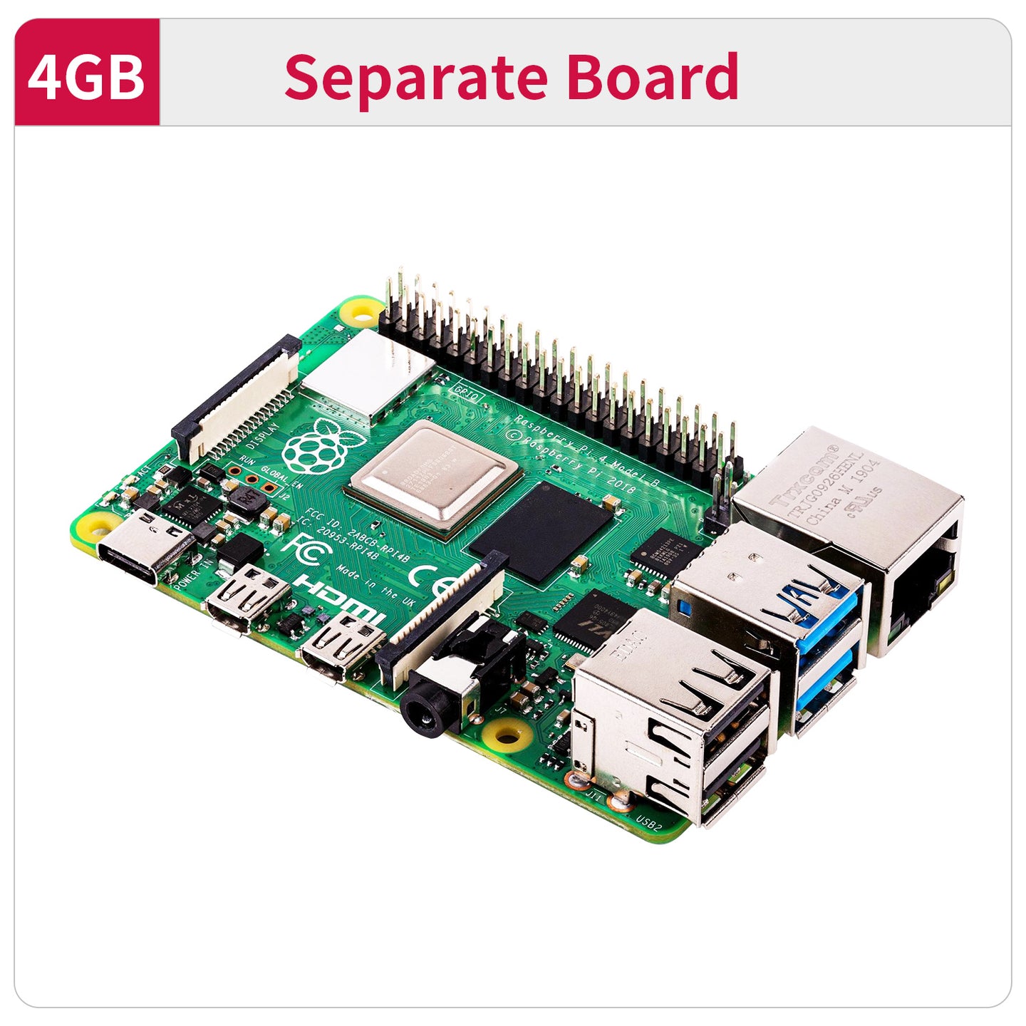 Carte Raspberry Pi 4B et kit de démarrage