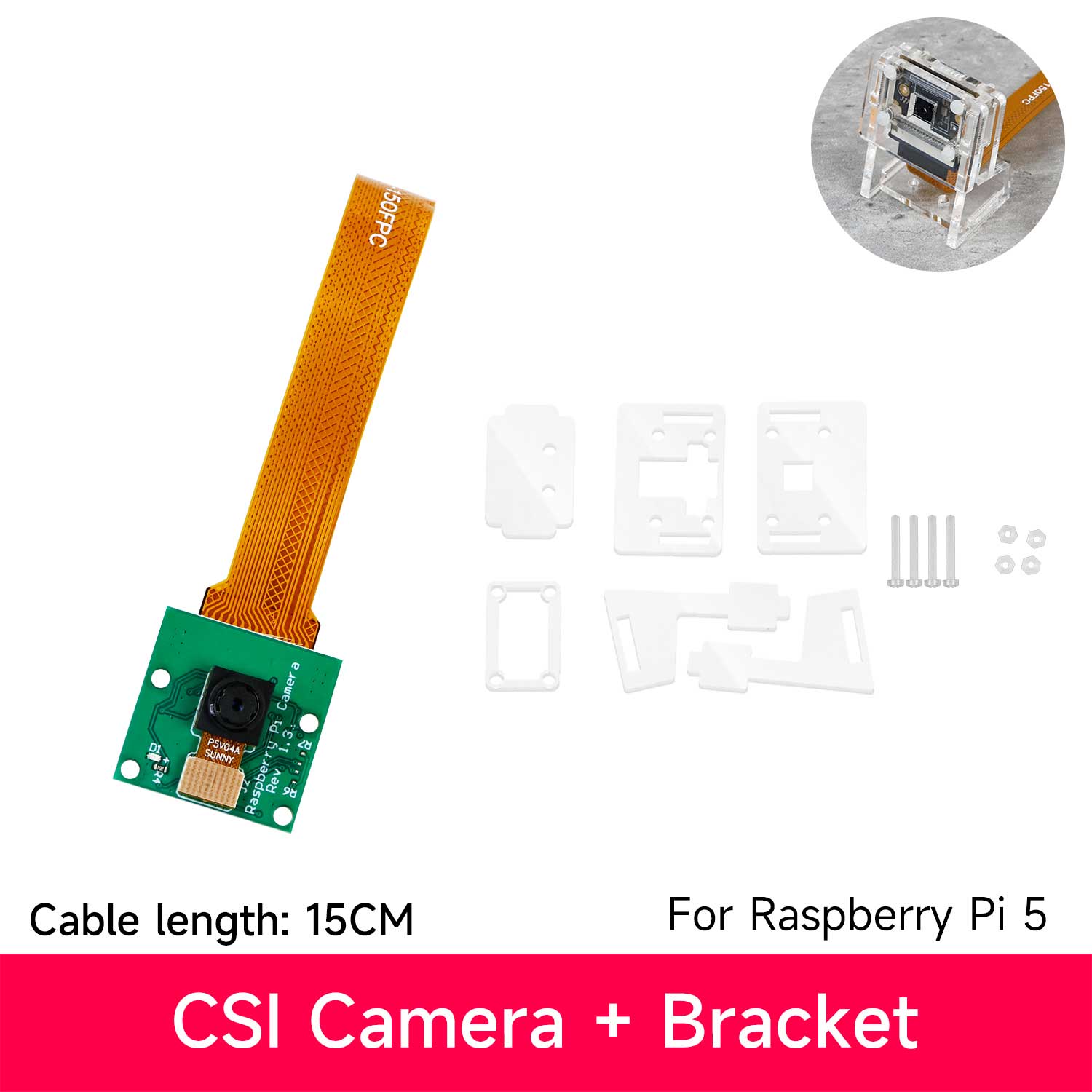 5MP 1080P OV5647 camera module for Raspberry Pi 5