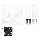 Estuche de acrílico para Raspberry Pi 5 con ventilador de refrigeración PWM