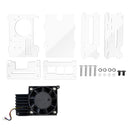 Estuche de acrílico para Raspberry Pi 5 con ventilador de refrigeración PWM