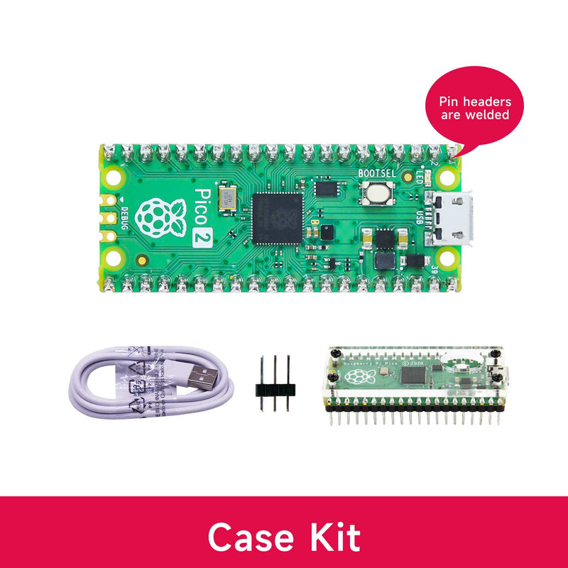 Raspberry Pi Pico 2 board and starter kit