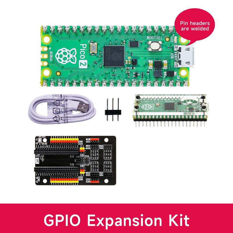 Raspberry Pi Pico 2 board and starter kit