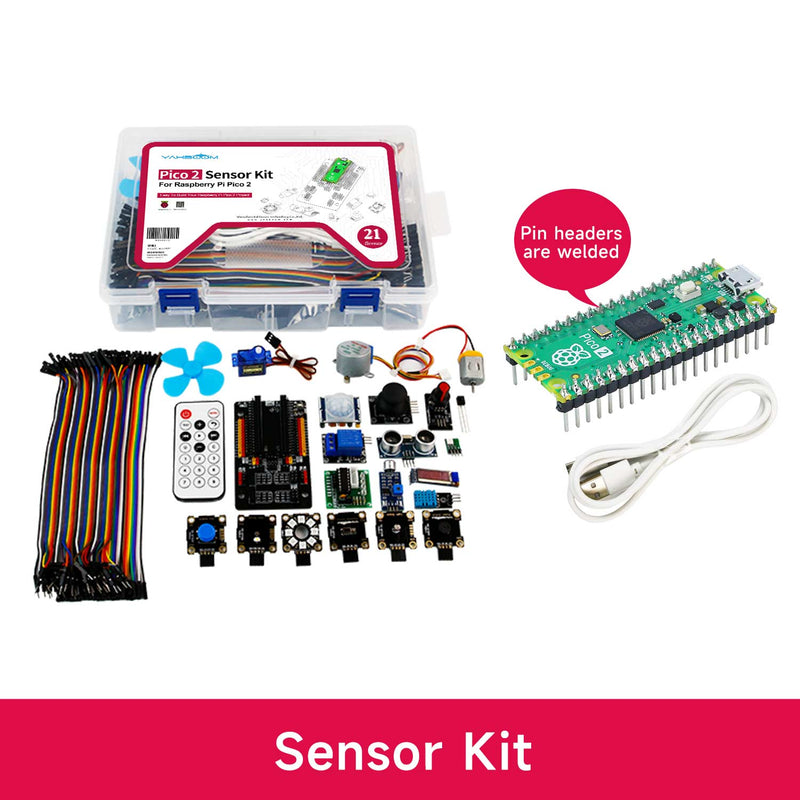 Raspberry Pi Pico 2 board and starter kit