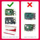 Adaptador de corriente tipo C de 5 V/3 A con interruptor para Raspberry Pi 4B/Pi 400