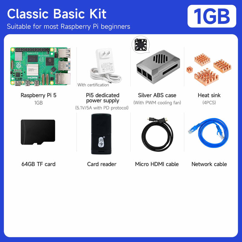 Raspberry Pi 5 Board 4GB 8GB RAM And Raspberry Pi 5 Starter Kit