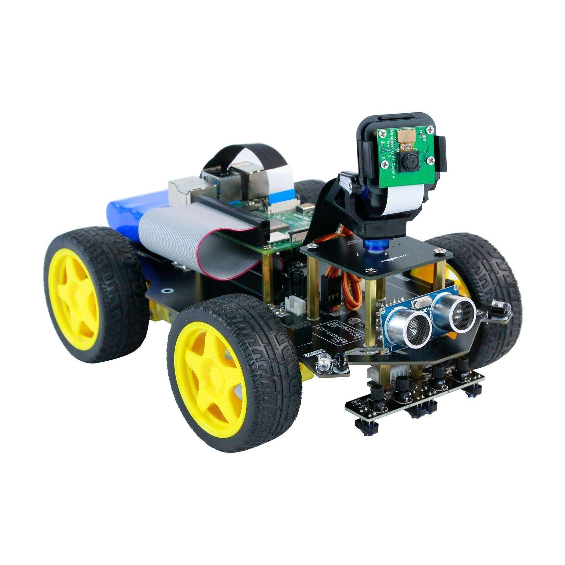Raspbot AI Vision 4WD Car For RPi 5 With FPV Camera Use Python3 OpenCV ...