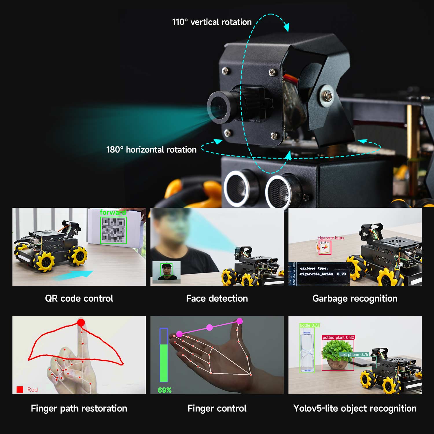 Raspbot V2 AI Large Model Robot Car for Raspberry Pi 5