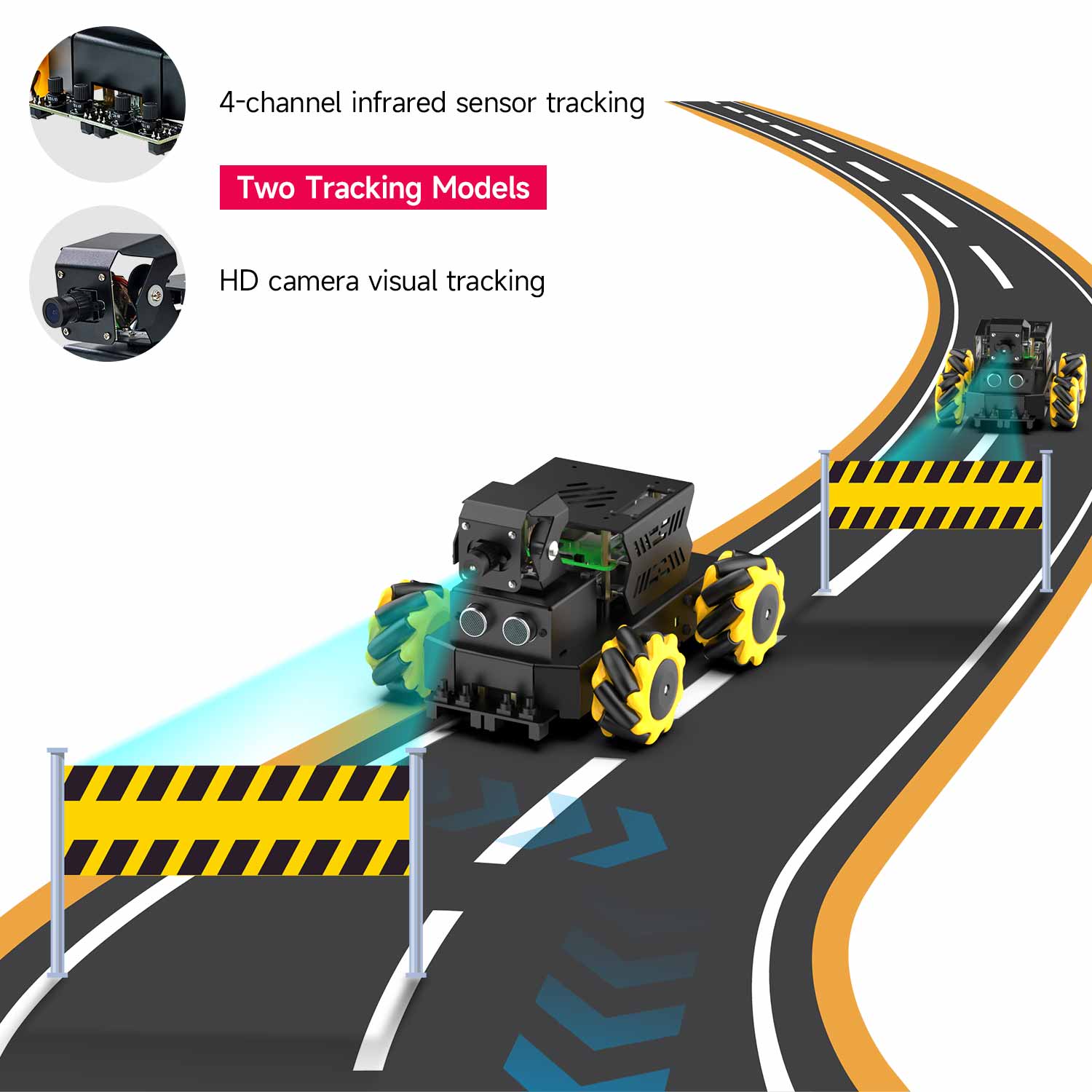 Raspbot V2 AI Large Model Robot Car for Raspberry Pi 5
