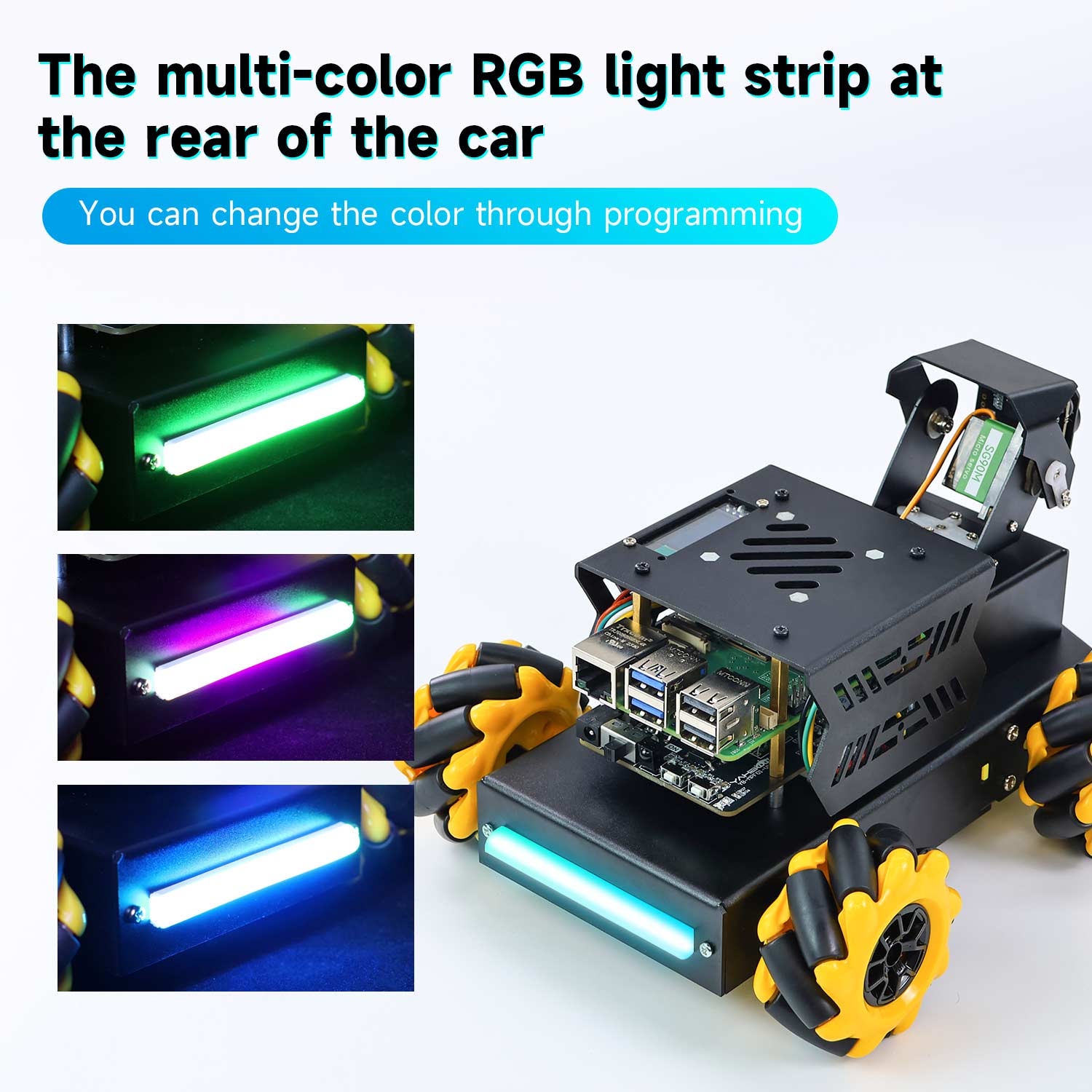 Raspbot V2 AI Large Model Robot Car for Raspberry Pi 5