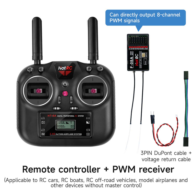 HOT RC 2.4G RC 8CH Transmitter FHSS and SBUS/PWM receiver For Drone and Smart Car