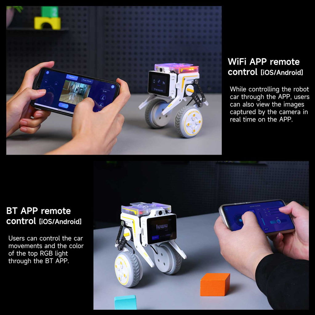 Rider-Pi Two Wheel-legged Robot Car Kit (Raspberry Pi CM4 core module)