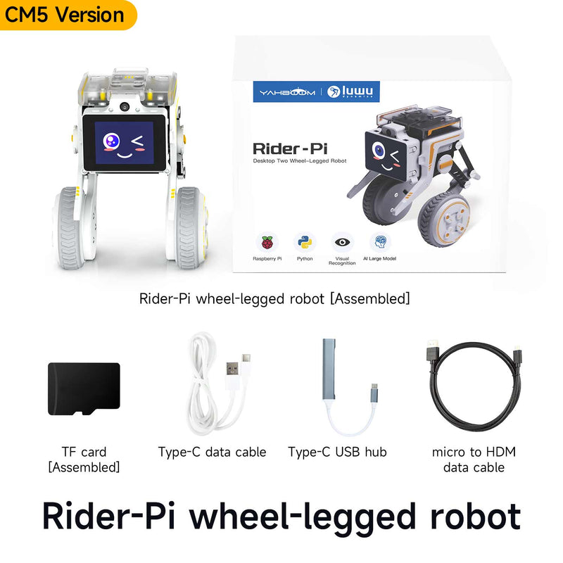 Rider-Pi Two Wheel-legged Robot(Raspberry Pi CM5 core module)