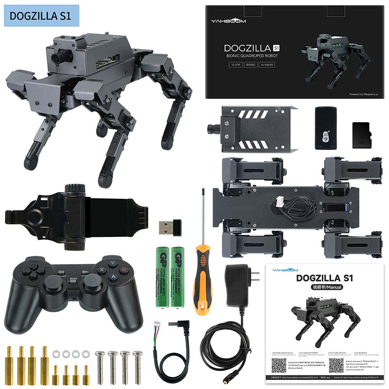 12DOF Robot Dog DOGZILLA S1/S2 for Raspberry Pi 5(ROS2-HUMBLE)