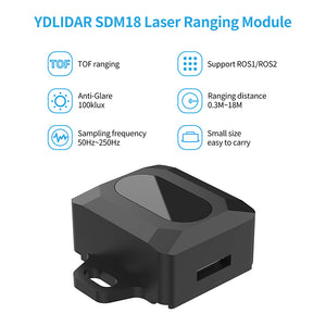 YDLIDAR SDM18 Laser Ranging Module support ROS ROS2