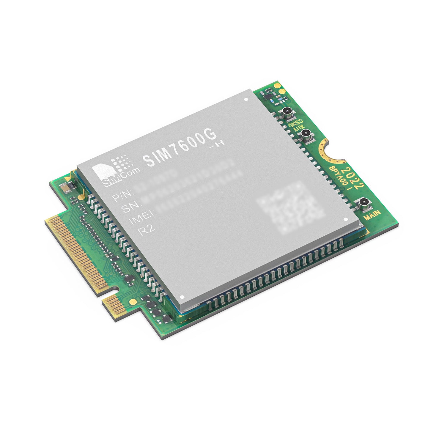SIM7600G-H-M2 LTE Cat-4 Module, Global Coverage support 4G, GNSS, M.2 B KEY interface