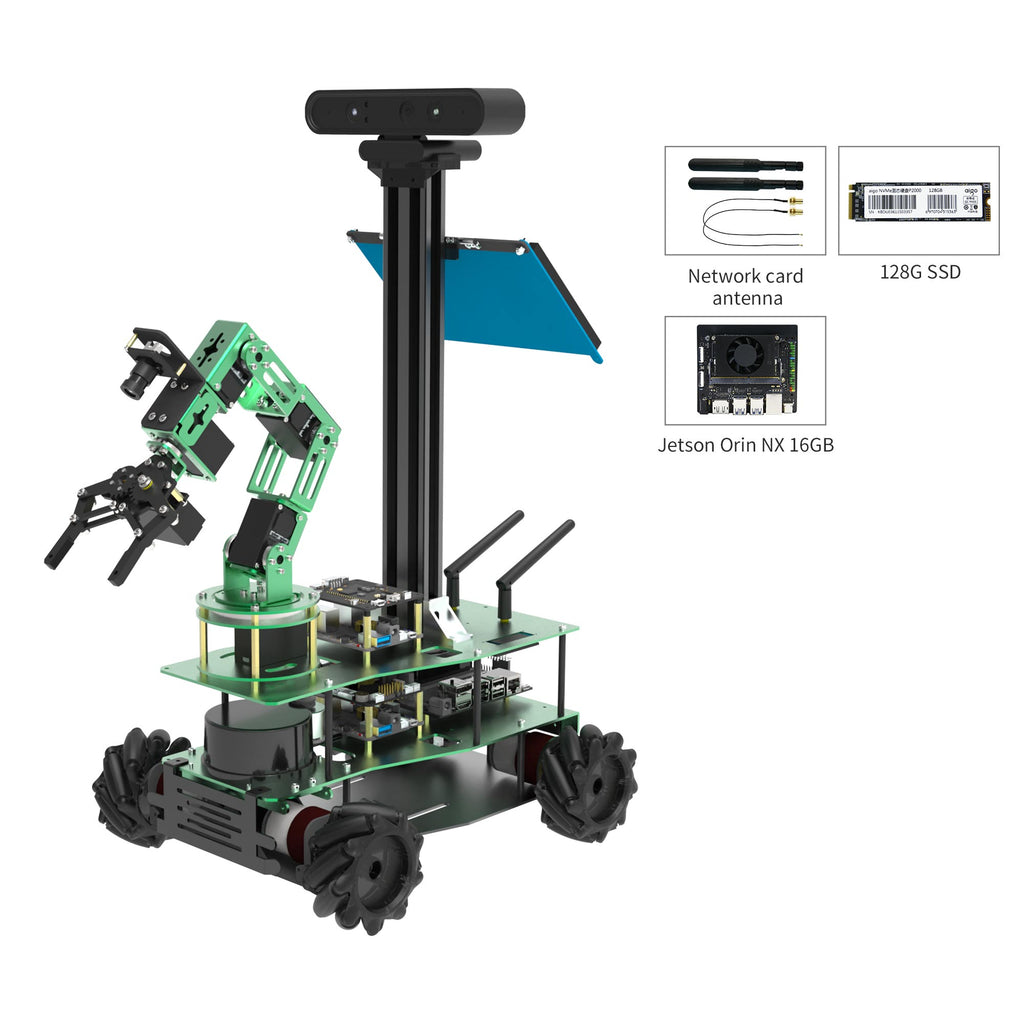 ROSMASTER X3 PLUS ROS Robot for Jetson NANO 4GB/Orin NX/Orin NANO/RPi 5 With / Jetson Orin NX 16GB