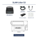 Slamtec RPLIDAR Lidar SLAM C1 A1 A2 S2 S2LS3 compatible con navegación cartográfica para ROS/ROS2