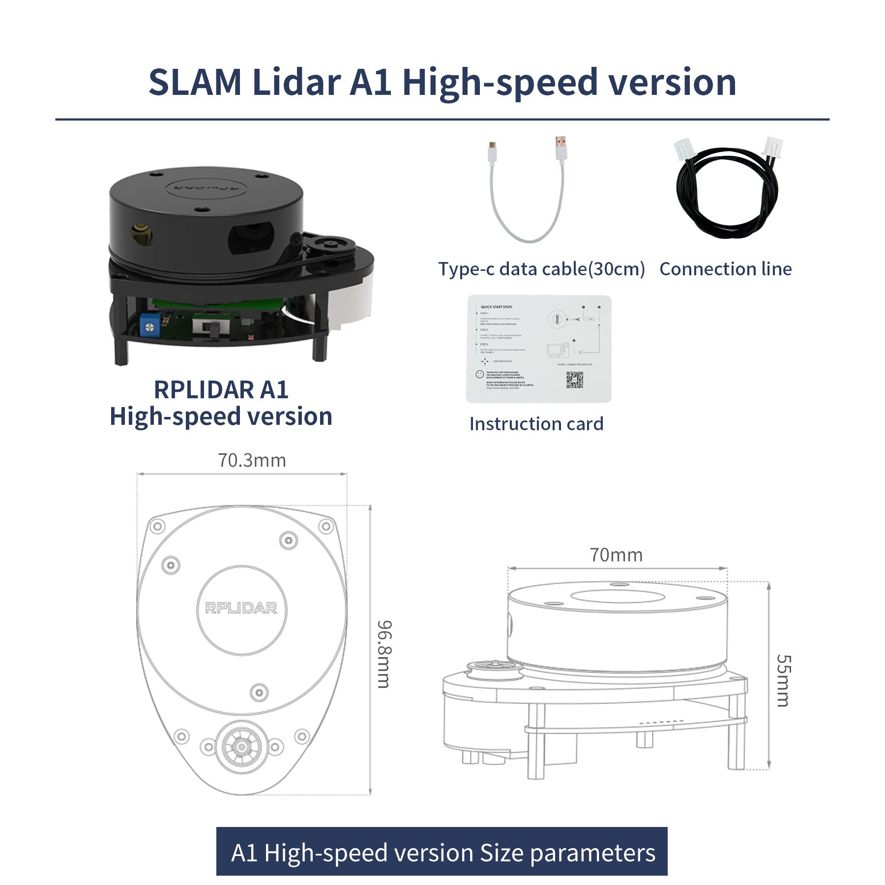 Slamtec RPLIDAR Lidar SLAM C1 A1 A2 S2 S2LS3 support Mapping navigation for ROS/ROS2