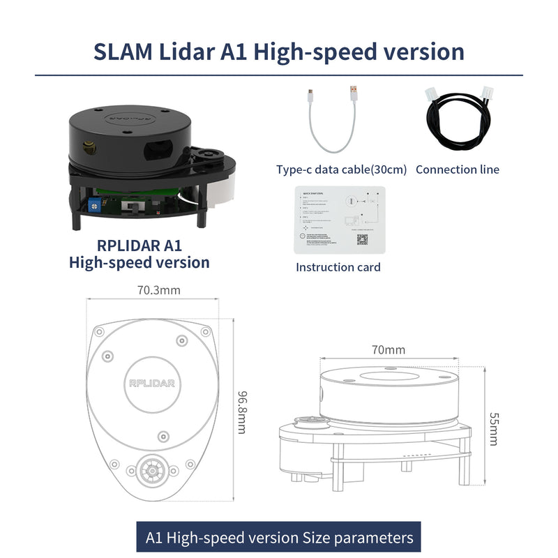 Slamtec RPLIDAR Lidar SLAM C1 A1 A2 S2 S2LS3 support Mapping navigation for ROS/ROS2