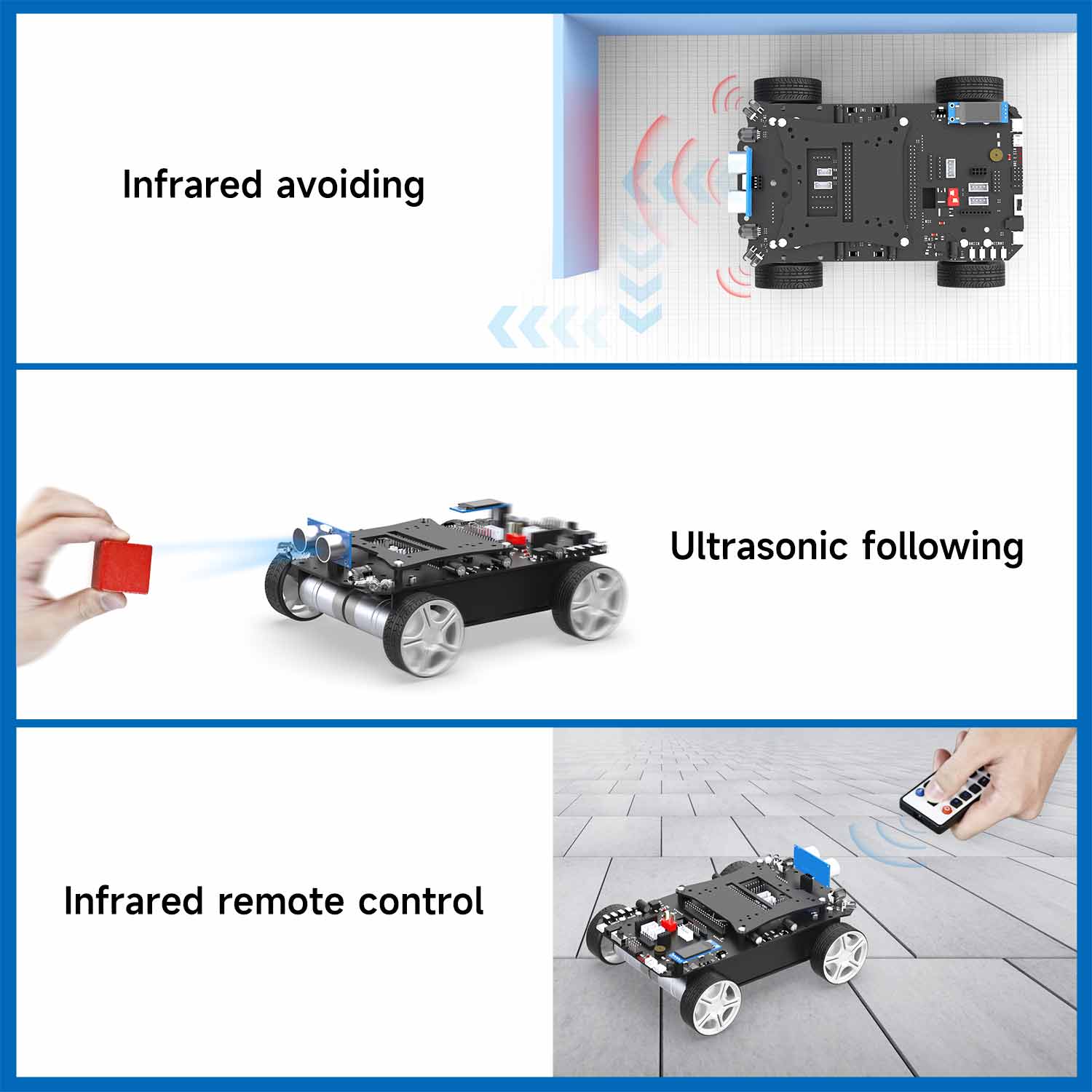 Voiture intelligente STM32 avec carte de développement multifonctionnelle