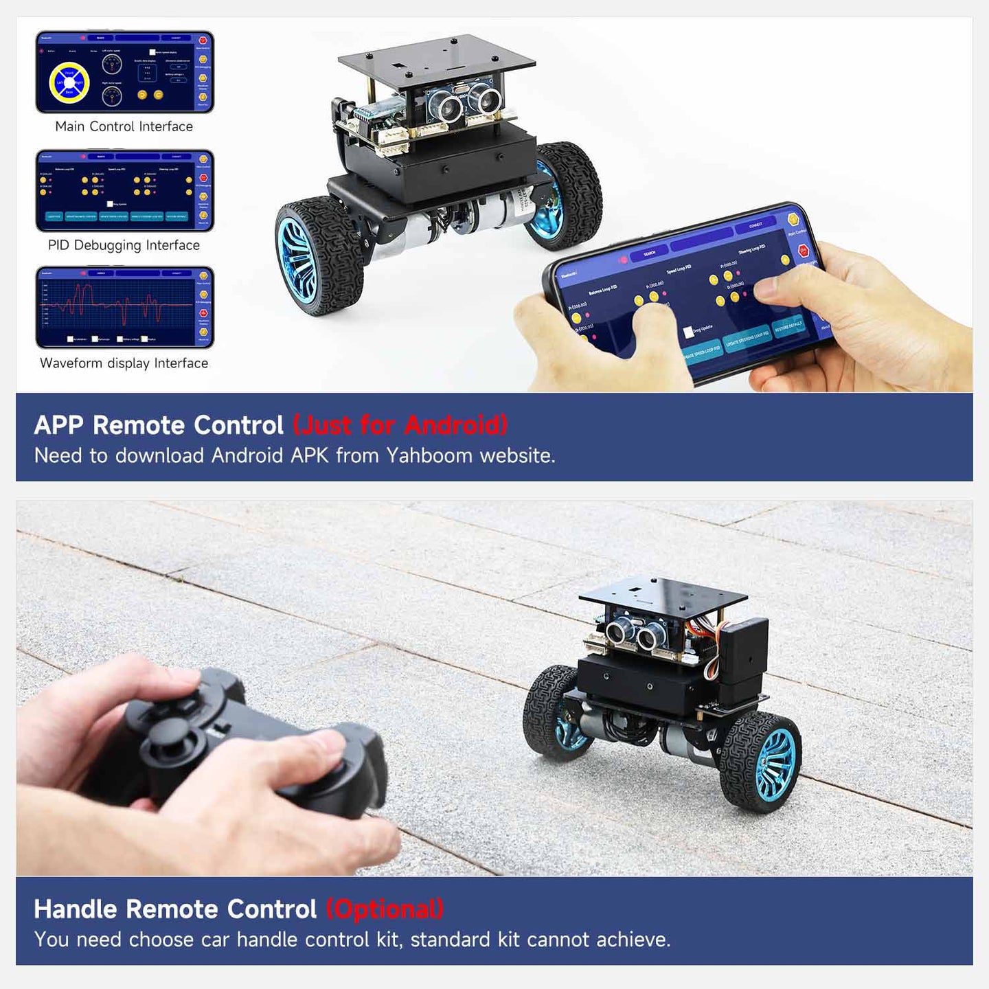 Voiture robot auto-équilibrée STM32 (charge : 4 kg)