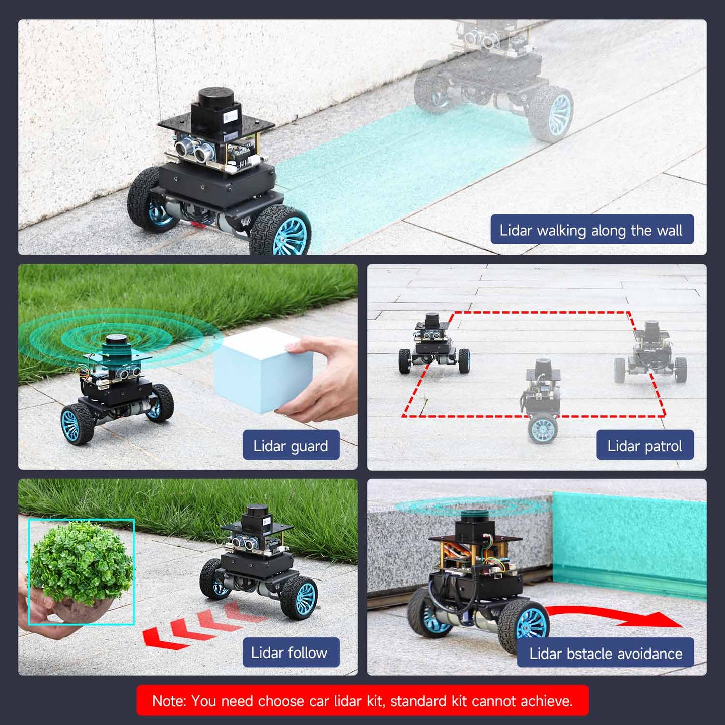 Voiture robot auto-équilibrée STM32 (charge : 4 kg)