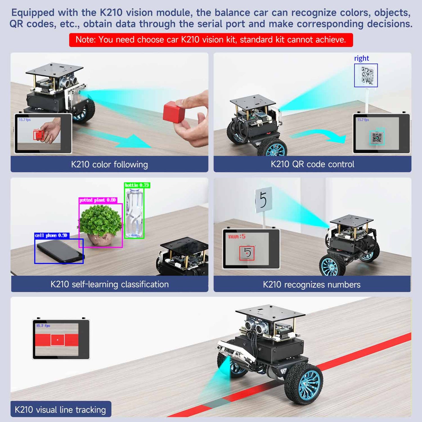 Voiture robot auto-équilibrée STM32 (charge : 4 kg)