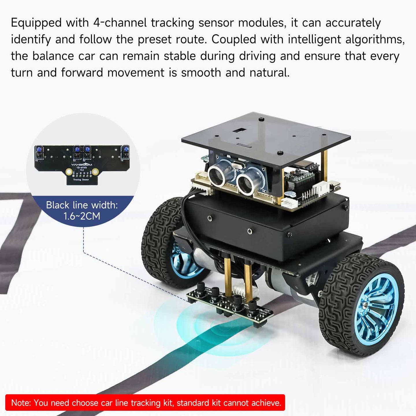 Voiture robot auto-équilibrée STM32 (charge : 4 kg)