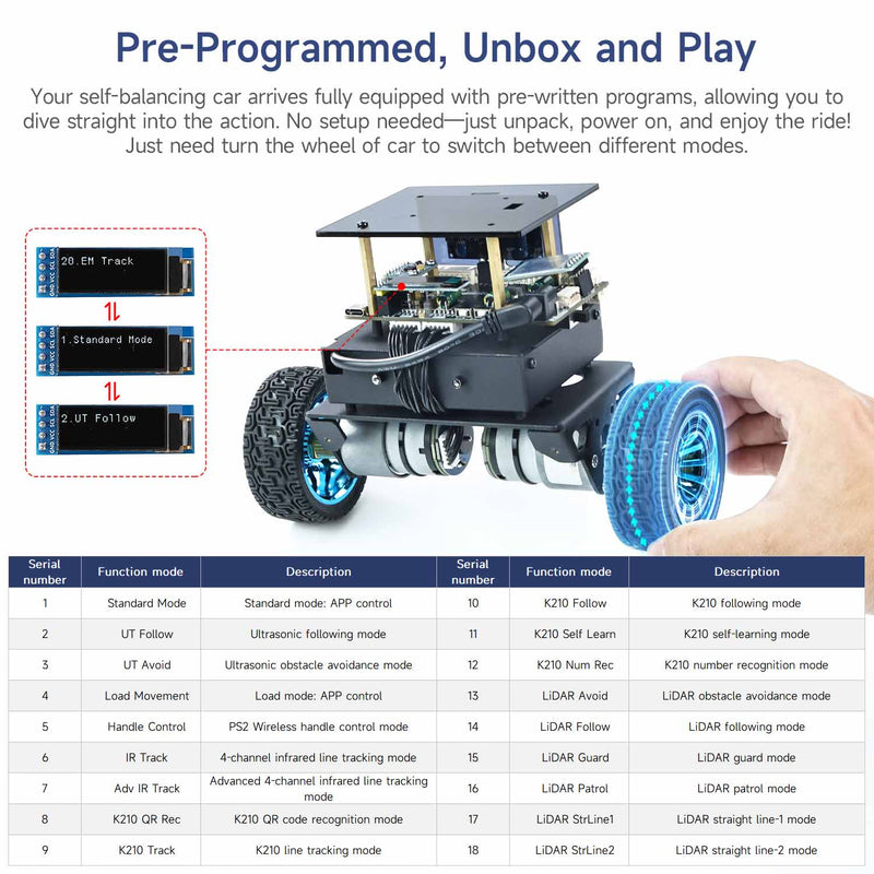 STM32 Self-balancing Robot Car(Load:4KG)