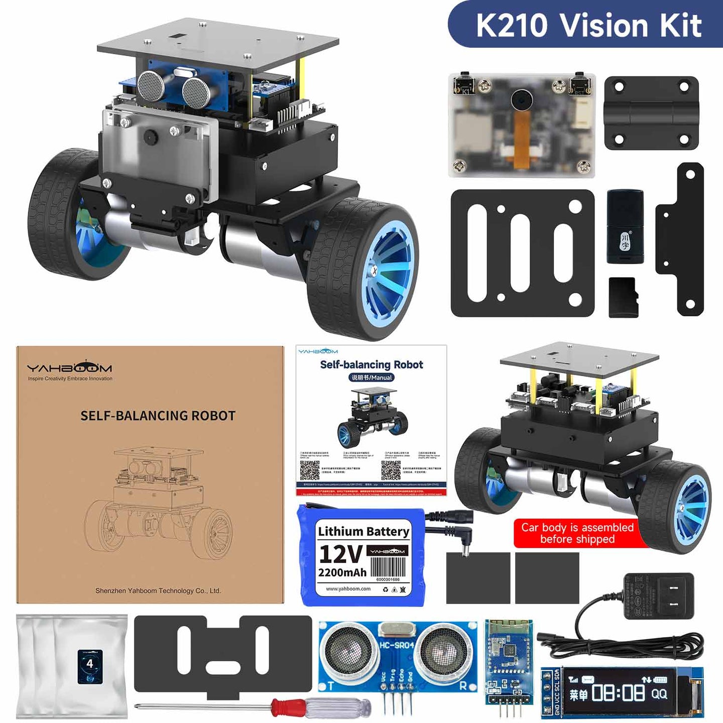 Voiture robot auto-équilibrée STM32 (charge : 4 kg)