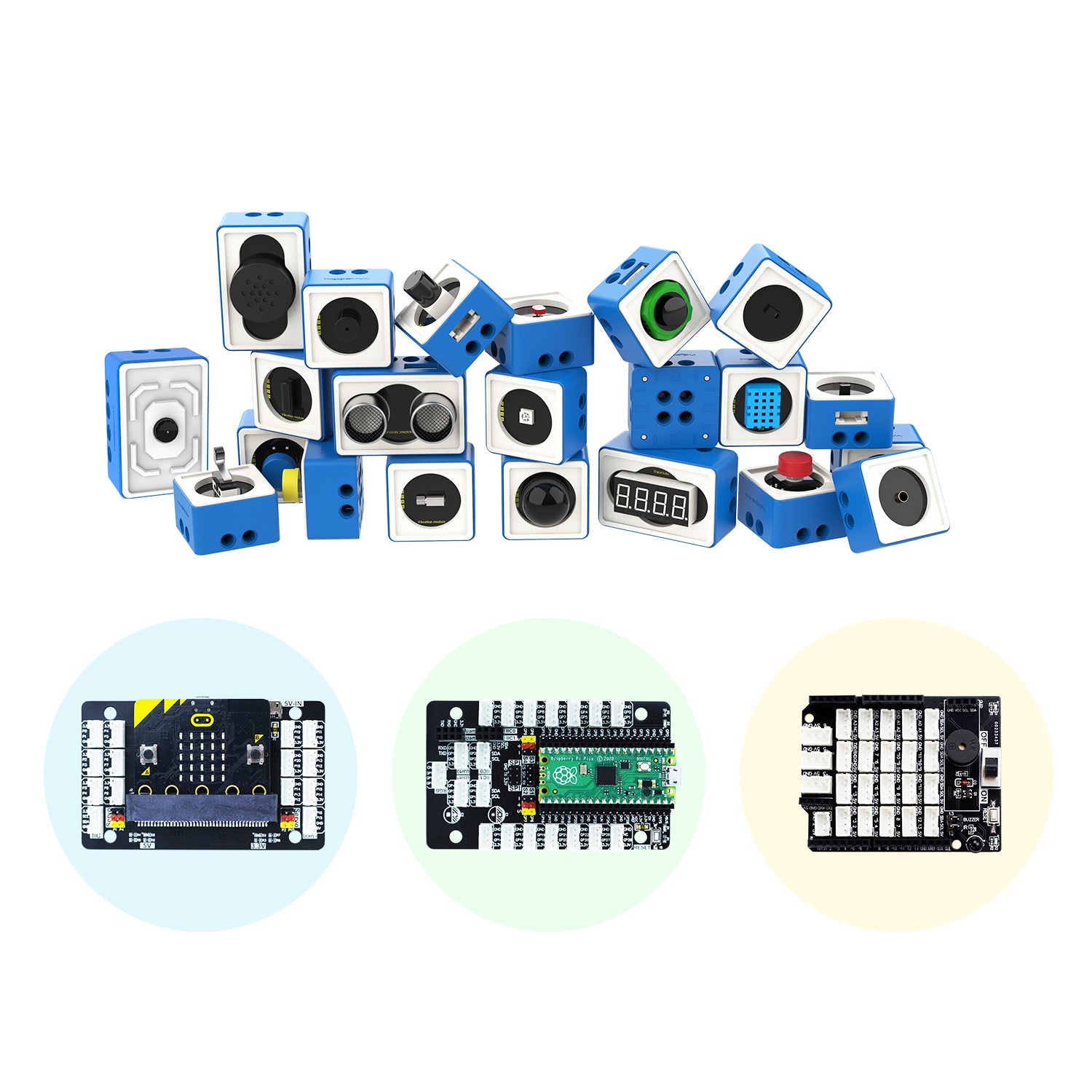 World of Module Series optional building block sensor kit compatible with Micro:bit V2/V1.5 Arduino UNO Raspberry Pi Pico