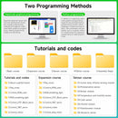 Super: bit 2.0 provides MakeCode graphical & Python programming methods as well as tutorials and codes.