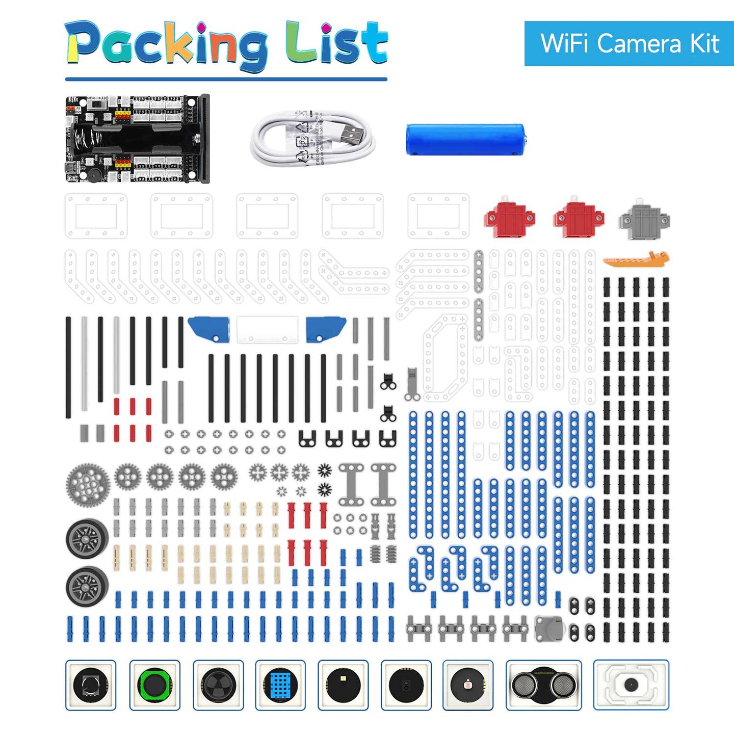 Kit 16 en 1 Building:bit Super pour BBC Micro:bit V2/V1.5