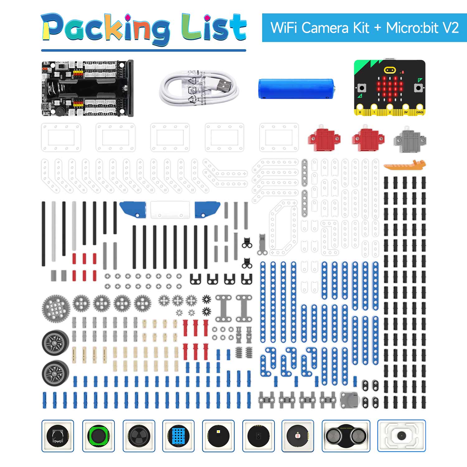 Yahboom 16 In 1 Building:bit Superkit Programmable Kit For Micro:bit